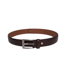 Kara Men Brown Solid Faux Leather Belt-11