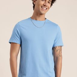 HERE&NOW Self Design Regular Fit T-shirt-image-46