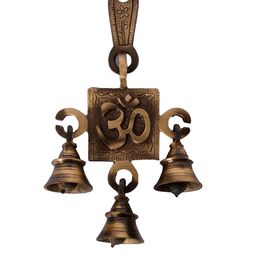eCraftIndia Brown Wall Hanging Bells Brass-image-7