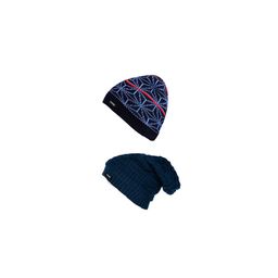 Knotyy Men Set of 2 Multicoloured Self Design Beanie-picture-7