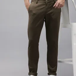 Arrow Men Slim Fit Low-Rise Trousers-picture-14