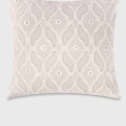 Mirooh Beige Printed Cotton Filled Cushion-image-8