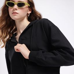 glitchez Classic Swag Hooded Cotton Terry Boxy Crop Sweatshirt-image-61
