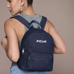 French Connection Women Brand Logo Printed Backpack-21
