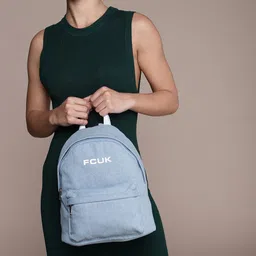 French Connection Women Brand Logo Printed Backpack-52