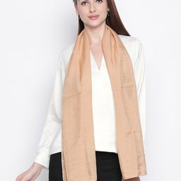 Style Quotient Women Beige Solid Stole-picture-32