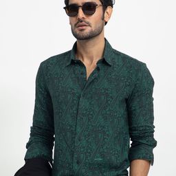 RARE RABBIT Men Pat Ethnic Printed Slim Fit Shirt-image-13