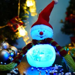 Archies Red & White X-Mas Snowman Figurine-image-48