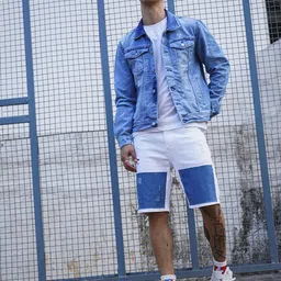 The Indian Garage Co Men Blue Woven Denim Jacket-picture-53