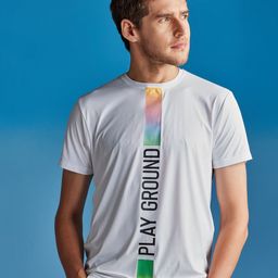 Red Flame Men Typography Printed Raw Edge T-shirt-image-87