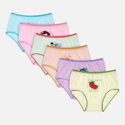 Bodycare Kids Girls Pack Of 6 Assorted Briefs-KIA1800-PK005-image-33
