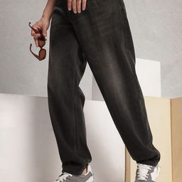 WROGN Men Loose Fit Light Fade Pure Cotton Jeans-picture-19