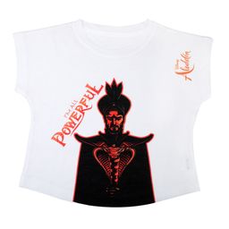 Disney by Wear Your Mind Girls White & Black Printed Round Neck T-shirt-image-108