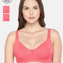 Inner Sense Pink Pack of 3 Non Padded Sustainable Everyday Bra ISB057-Brightpink_Brightpink_Brightpink-image-69