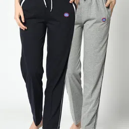 VIMAL JONNEY Women Pack Of 2 Solid Lounge Pants-image-115