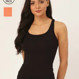 Lady Lyka Women Pack Of 2 Solid Camisoles-image-46