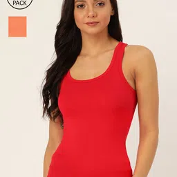 Lady Lyka Women Pack Of 2 Solid Camisoles-image-33