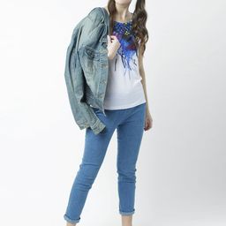 Huetrap Women White Printed Round Neck T-shirt-picture-21