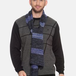 513 Men Blue Colourblocked Muffler-image-66