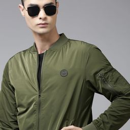 U.S. Polo Assn. Men Olive Green Bomber Jacket-image-81