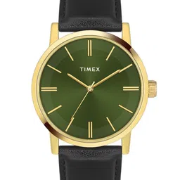 Timex Men Brass Dial & Leather Straps Analogue Watch TWHG35SMU02-30