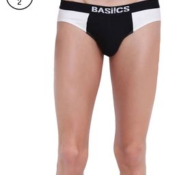 BASIICS by La Intimo Men Pack of 2 Black Briefs BCSBR12B0550-picture-0