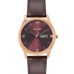 Sonata Men Essen Analogue Watch 77082WL01-16