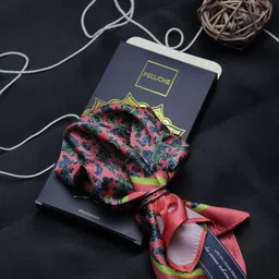 Peluche Men Multicolored Printed Pocket Square-6