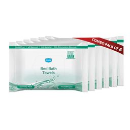 Ginni Set Of 6 White Hygiene Wet Bed Bath Towel-picture-15