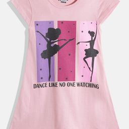 Eteenz Girls Premium Cotton Graphic Printed A-Line Dress-image-85