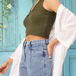 DressBerry Chill & Thrill Twisted Ribbed Crop Top-image-86