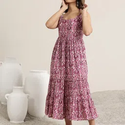 Libas Women Print Fit & Flare Midi Dress-image-36