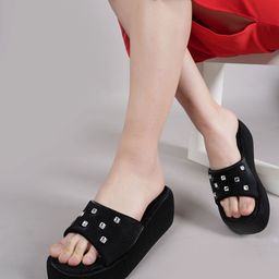 Lavie Embellished Platform Sandals with Buckles-48