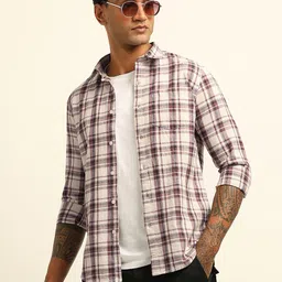 Bushirt Men Classic Opaque Checked Casual Shirt-picture-47