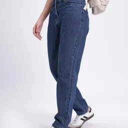 glitchez Women Easygoing Essence Mid-Rise Pure Cotton Regular Fit Jeans-image-13