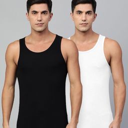 Heelium Men Pack Of 2 Anti Odour Bamboo Innerwear Vests-image-16