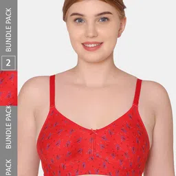 Tweens Printed Non-Padded Cotton Minimizer Bra-picture-16