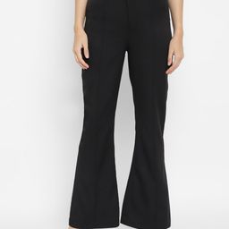Taurus Women Mid-Rise Cotton Bootcut Trousers-image-107