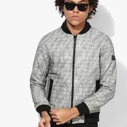 Grey Textured Casual Jacket-picture-17