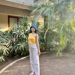 Tokyo Talkies Women Stylish Mustard Solid Top-image-80
