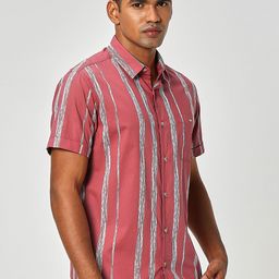 Mufti Striped Opaque Pure Cotton Casual Shirt-picture-31