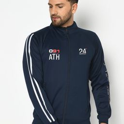 Octave Men Navy Blue & Off-White Printed Sweatshirt-picture-37