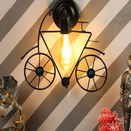 MFD HOME FURNISHING Black Solid Traditional Armed Sconce Lamp-45