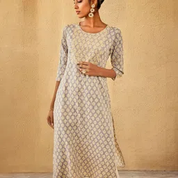 Soch Geometric Flared Sleeves Kurta-image-26