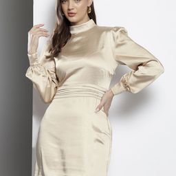 NA-KD Satin Sheath Mini Dress-33