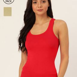 Lady Lyka Women Pack of 2 Solid Camisoles-image-63