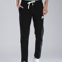 Kappa Black Slim Fit Track Pants-46