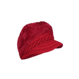 Bunnywave Unisex Maroon Self Design Beanie-46