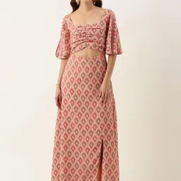 Ethnovog Embellished Georgette Ethnic Maxi Dress-picture-17