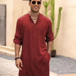 Anouk Men Thread Work Kurta-6